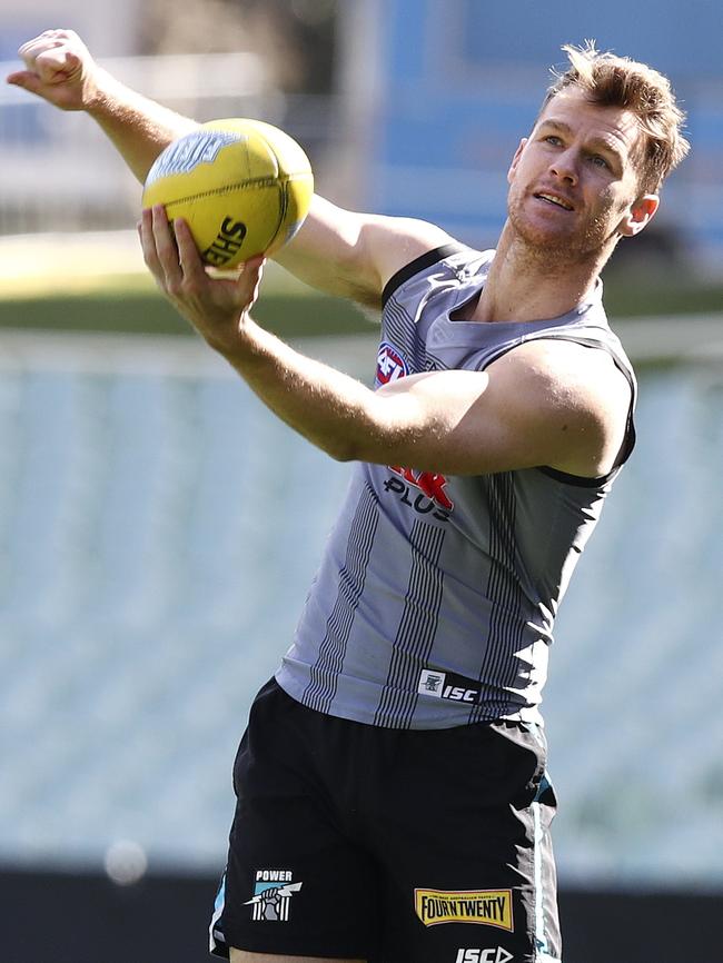 Robbie Gray at Port Adelaide training. Picture: Sarah Reed