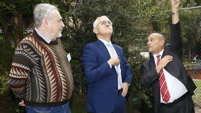 AYS President Leo Wassercug, Prime Minister Malcolm Turnbull and WAYS CEO Russell King. Picture: John Appleyard