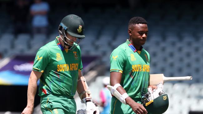 South Africa have once again chocked in a World Cup, with their loss to the Dutch ending their finals hopes. Picture: Getty Images.