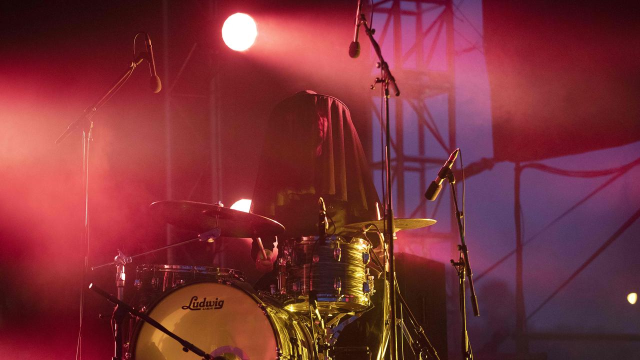 Confidence Man perform at the Veronicas concert, Hobart. Picture Chris Kidd