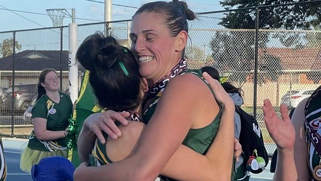 Amanda O'Malley was judged best on court in the GDFNL A Grade grand final. Picture: Ben Cameron