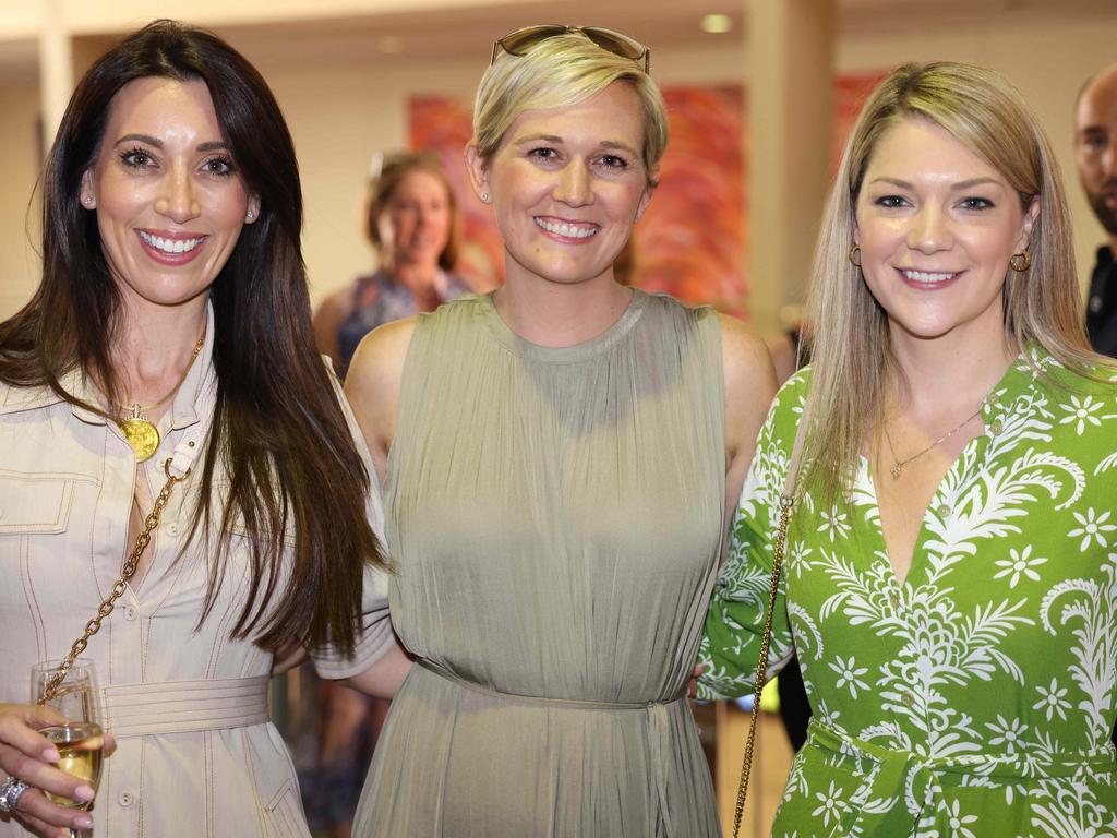 Lauren Hicks, Kara Johnson and Ruggie Ridgeway at the Storyfest – Boost Your Business – luncheon at Bond University. Picture, Portia Large.