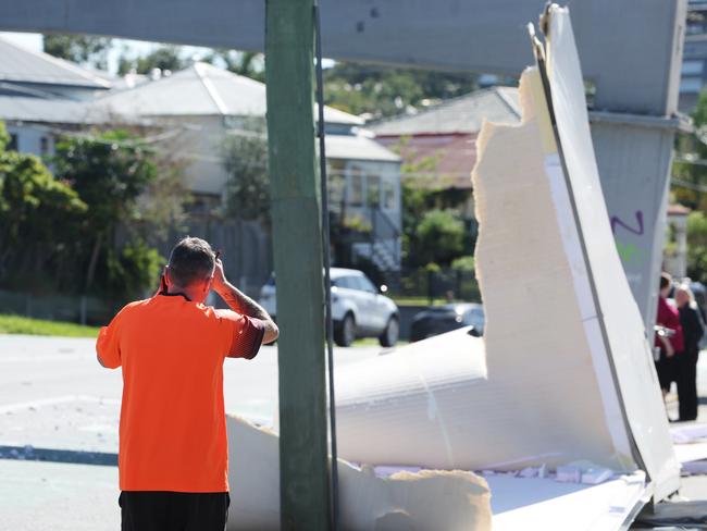 The crash didn’t impact rail lines. Picture: Annette Dew