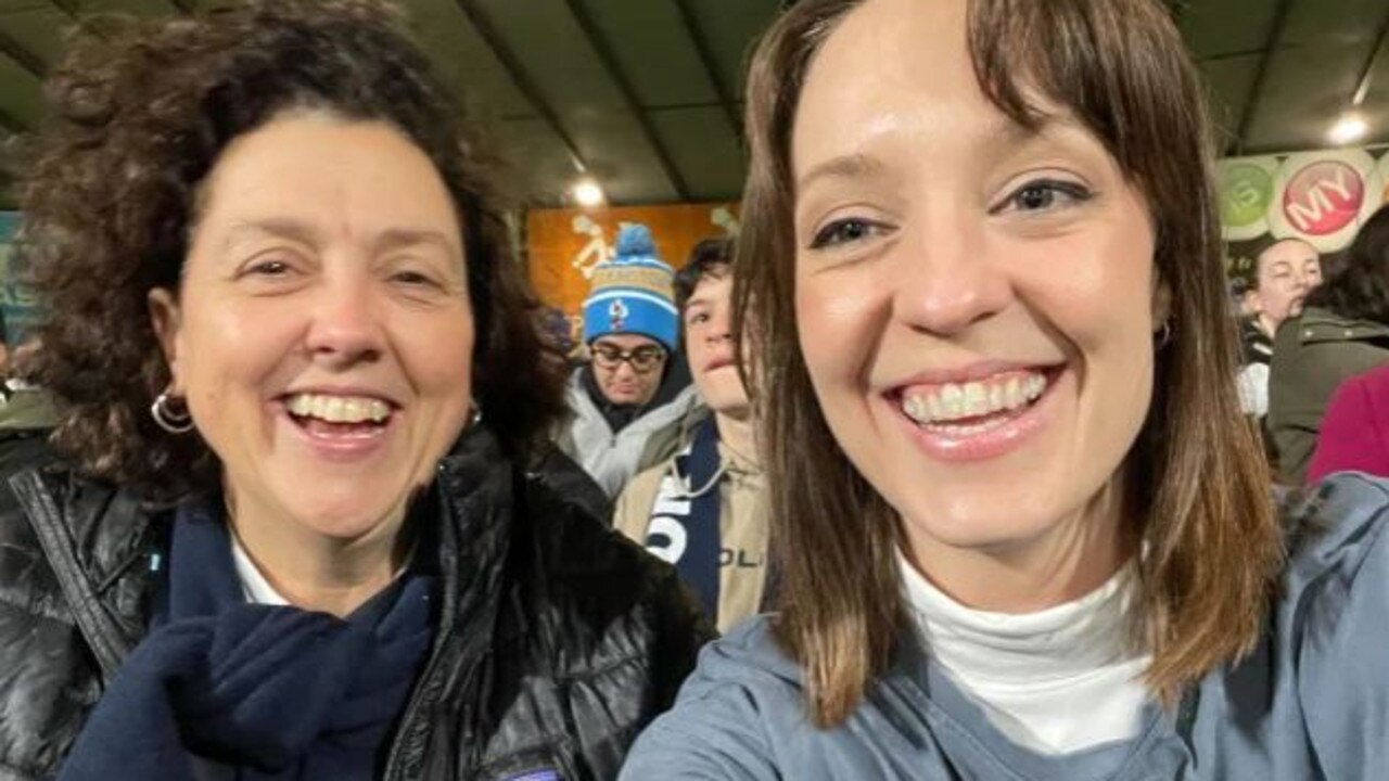 Monique Ryan and Sally Rugg in happier times. Picture: Supplied