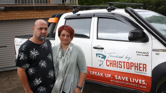 Patrizia and Rob Cassaniti pictured at their Castle Hill home. Picture: Toby Zerna