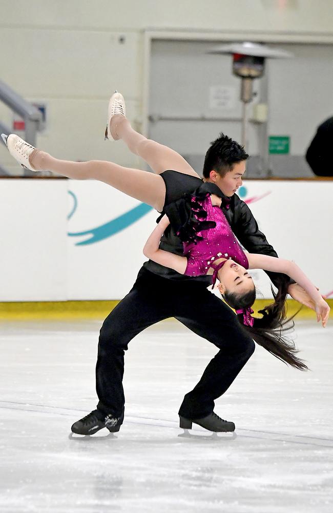Renee Yuen and Oliver Ma Australian Figure Skating Championships in Brisbane. Thursday December 1, 2022. Picture, John Gass