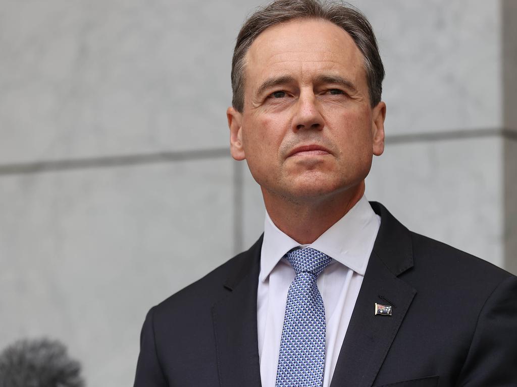 Greg Hunt announced new travel rules on Sunday. Picture: NCA NewsWire / Gary Ramage