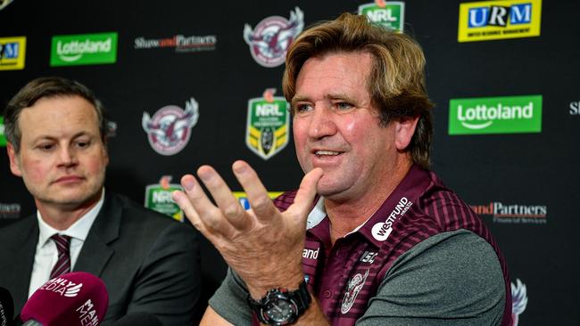 Des Hasler won’t lean on his past success at Manly. (AAP Image/Brendan Esposito)