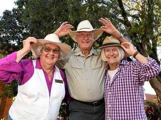 YEE-HAW: Friends of Buderim are holding the annual Bush Dance. Marjorie White, Laurie Dicker, and Brenda Devers ready to dance. Picture: Warren Lynam
