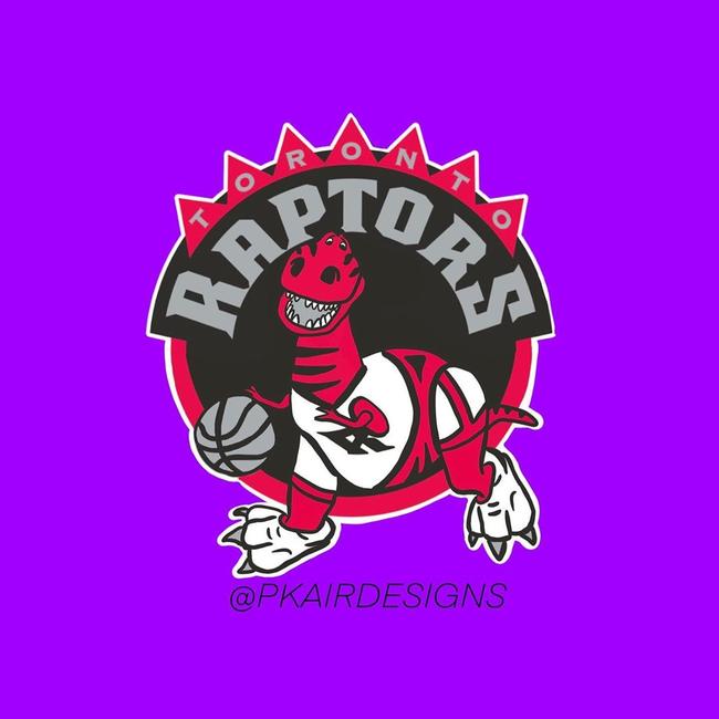 Toronto Raptors v Toy Story’s Rex. Picture: pkairdesigns/Instagram