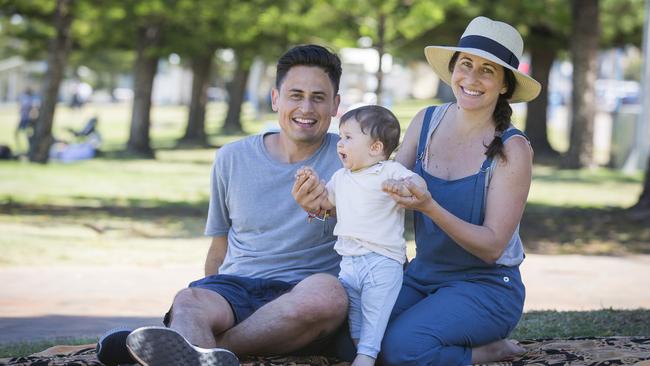 Coogee’s Claire Rivera, pictured with husband Christopher and son Rafael, says voters are turning away fro the Coalition. Picture: Dylan Robinson