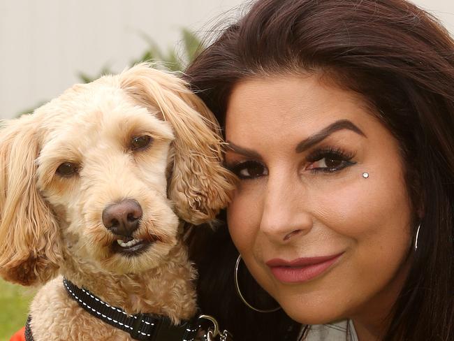 Leopold Lions helped fund a guide dog called Honey for Danielle Gumina. Picture: Alison Wynd