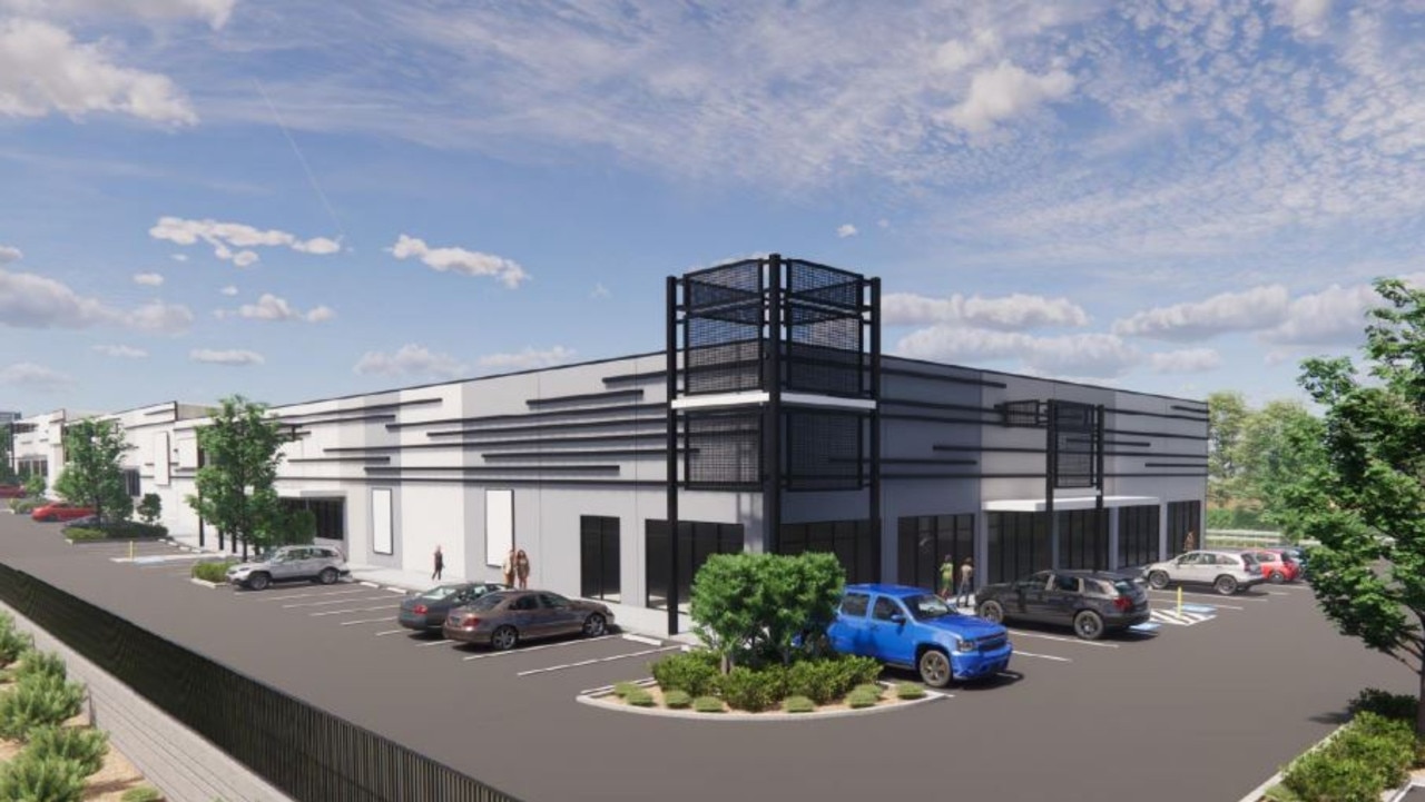 An artist's impression of the first building to be constructed at 74 Brisbane Rd, Ebbw Vale.