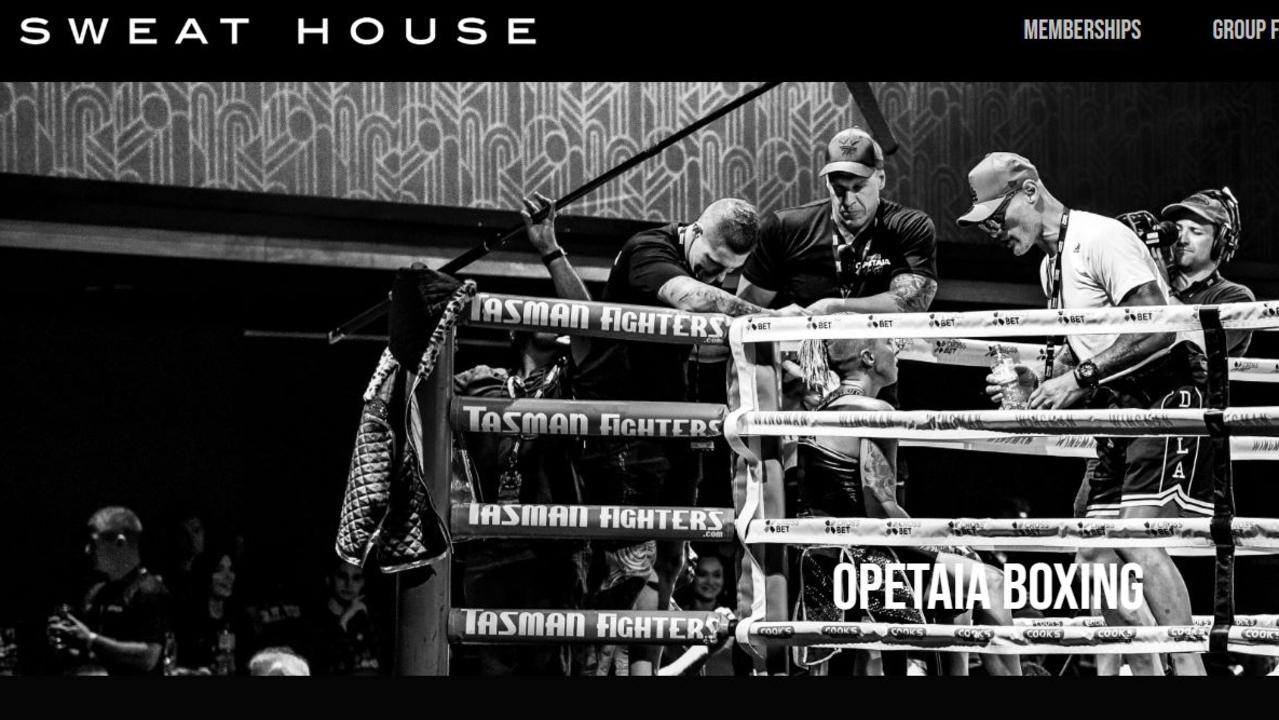 A screenshot from the website of a boxing gym run by Martin 
