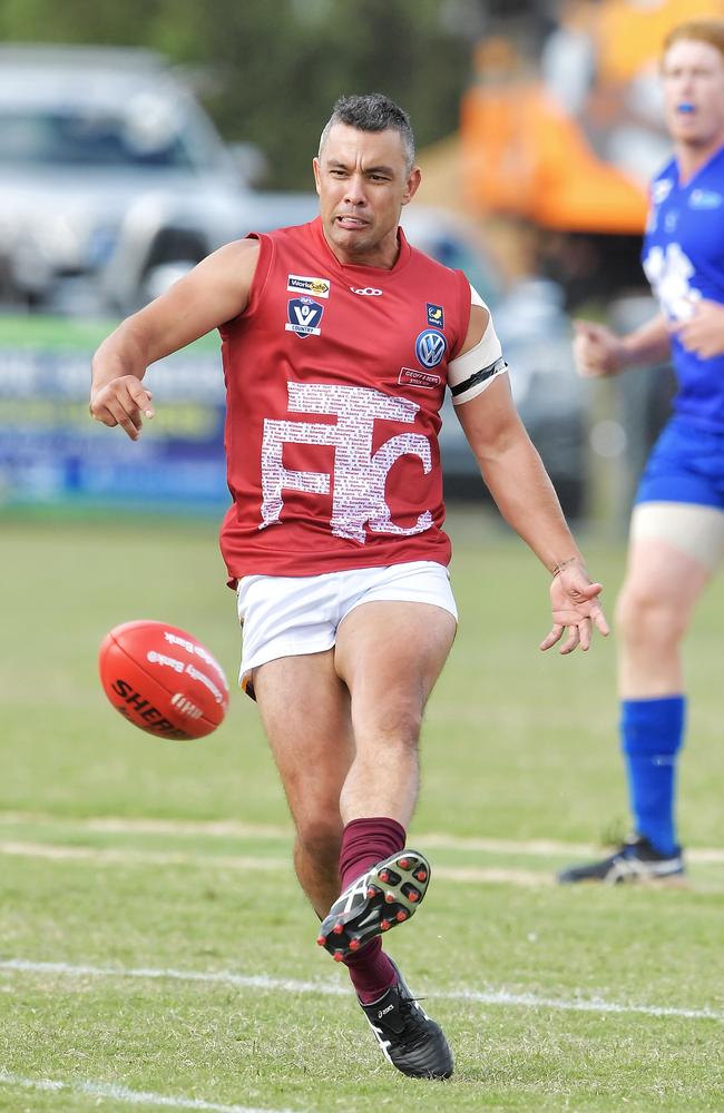 Ex West Coast Premiership player Daniel Kerr at Tyabb Football Club. Picture: Jason Edwards