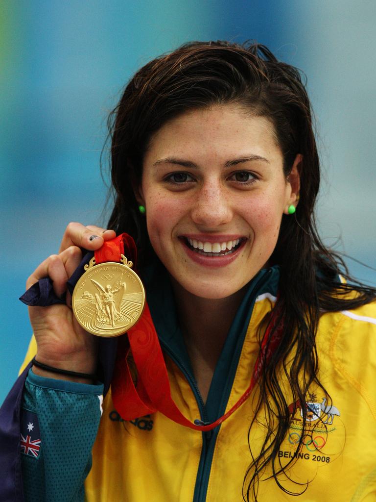 Australia's Stephanie Rice won three gold medals at the 2008 Olympics in Beijing. Picture: Brett Costello