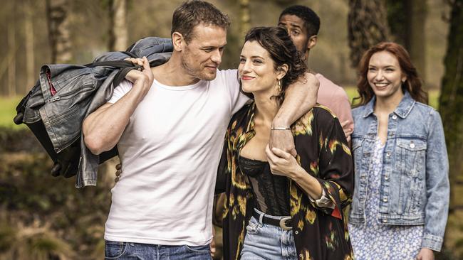 Aussie actor Jessica De Gouw stars with Sam Heughan in sexy thriller The Couple Next Door. Picture: Supplied