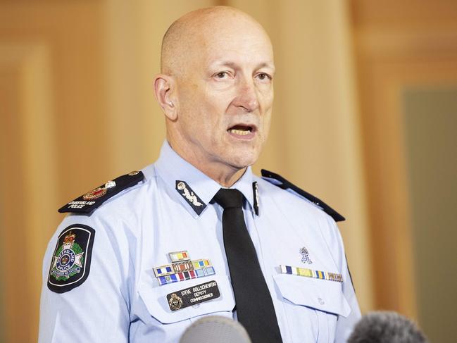 Deputy Police Commissioner Steve Gollschewski has warned Canberra Raiders fans that they will be heavily questioned before allowed into the Queensland. Picture: Attila Csaszar