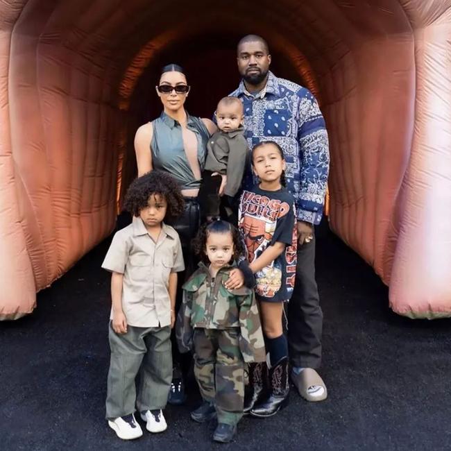 West and Kardashian share four children: North, Saint, Chicago and Psalm. Picture: Instagram/ Kimkardashian