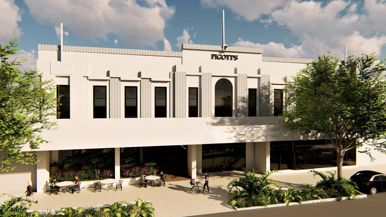 Concept art by Aspect Architects of what the heritage-listed Pigott's building on Ruthven Street in Toowoomba City will look like, once it undergoes a multi-million dollar renovation by new owner the Rowe Group.