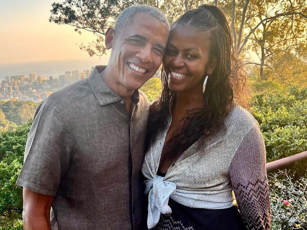 “I love going through life with you by my side,” Mrs Obama wrote. Picture: Instagram.