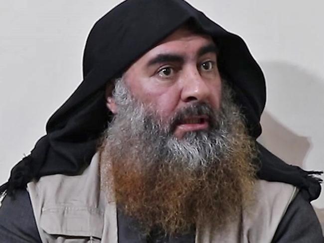 Islamic State chief Abu Bakr al-Baghdadi has reportedly been captured. Picture: AFP/Al-Furqan