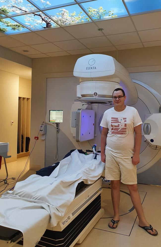 Jacob at the Rockhampton Hospital cancer clinic.