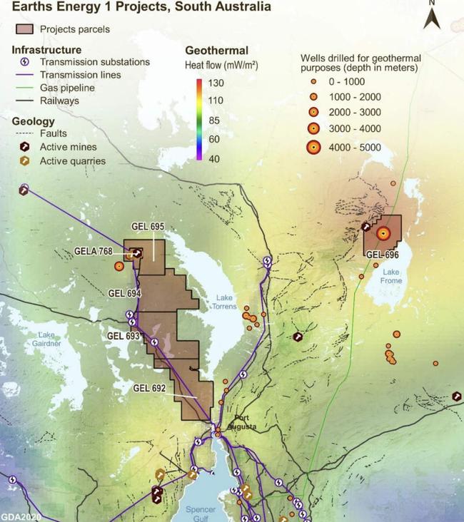 Earths Energy projects in South Australia. Pic: Earths Energy