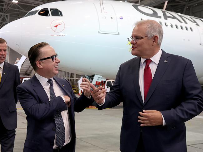 Qantas CEO Alan Joyce has praised the government’s half-price ticket scheme. Picture: NCA NewsWire / Dylan Coker