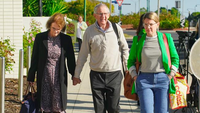 Friends and Family of the deceased arrive to the Latrobe Valley Magistrates Court in Morwell, Victoria, Picture: NewsWire / Luis Enrique Ascui