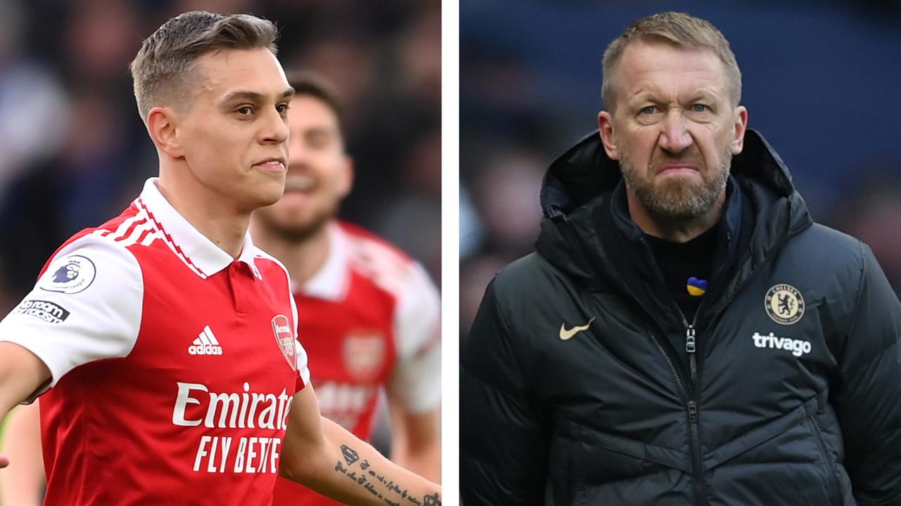 Leandro Trossard's new role could be just what Arsenal needs as Graham Potter's Chelsea woes deepened. Picture: Getty