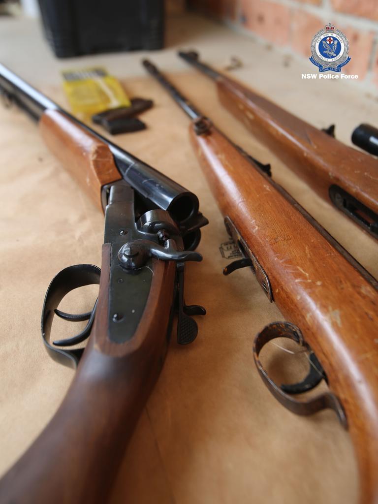 Seized.... Shotguns found by police. Source: NSW Police media
