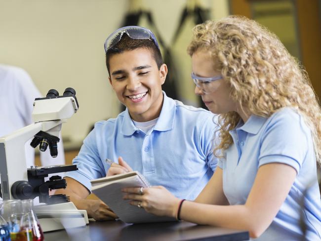 Generic photo of science students in class. Picture: iStock