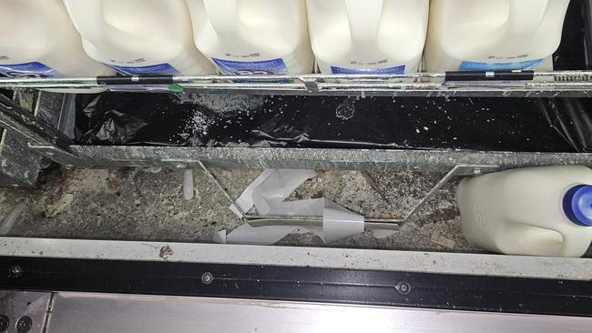 Mould was found in the milk fridge. Picture: Supplied