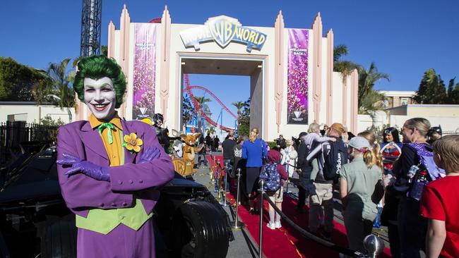 Village Roadshow’s Warner Bros Movie World on the Gold Coast was shut for months at the height of the health crisis. Picture: Jono Searle/Getty Images