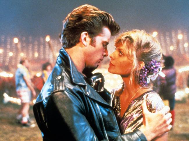 Maxwell Caulfield and Michelle Pfeiffer in the 1982 musical movie.
