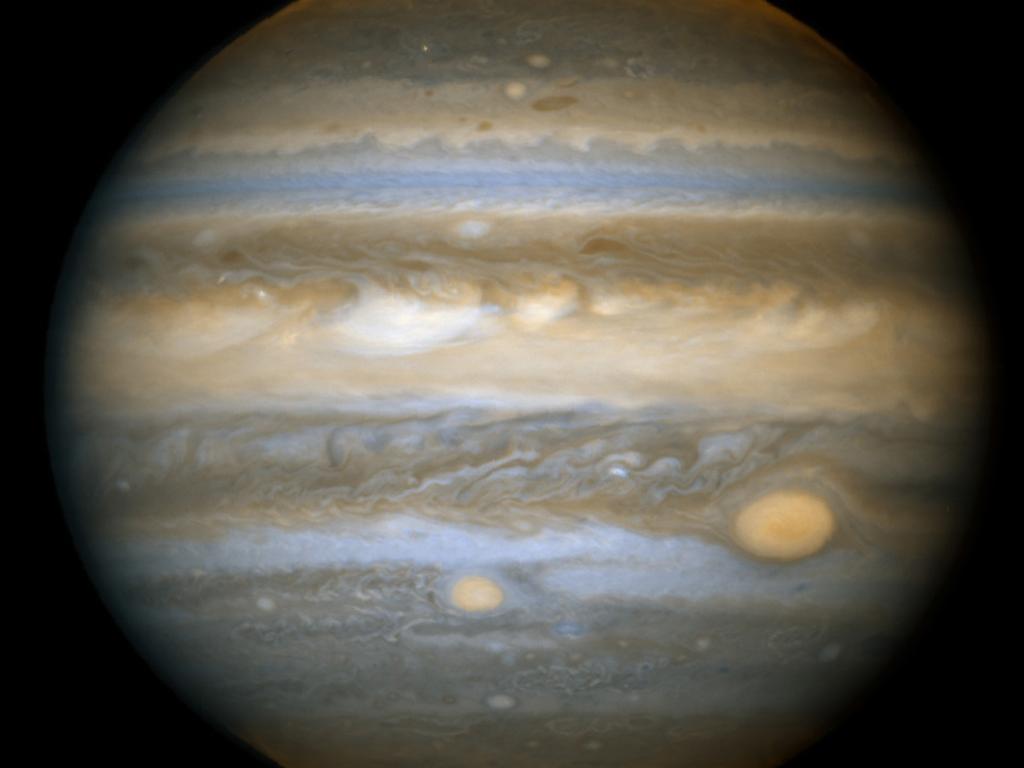 Thanks to Hubble, in 2006 astronomers witnessed for the first time the birth of a new red spot on the giant planet, which is located half a billion miles away. The storm is roughly one-half the diameter of its bigger and legendary cousin.