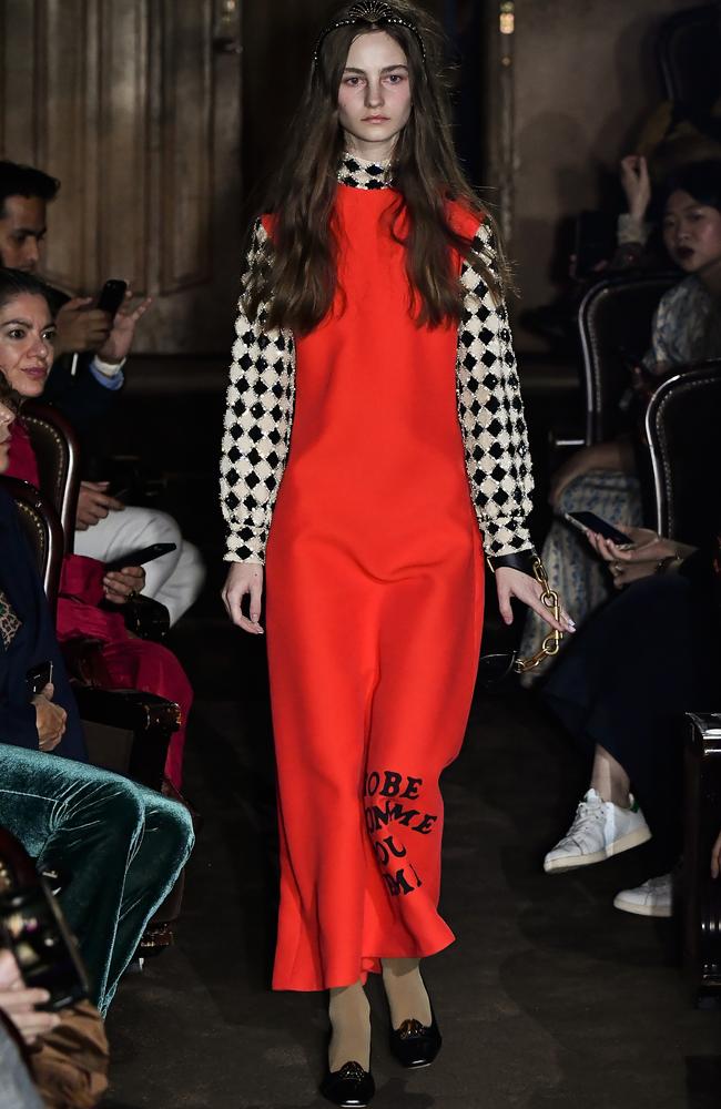 She’s red-y. Picture: Getty Images for Gucci