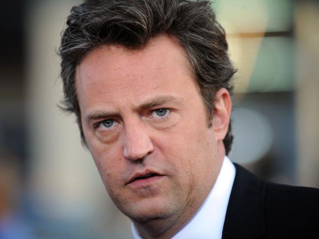 (FILES) Actor Matthew Perry arrives at the Los Angeles premiere of 17 Again at the Grauman's Chinese Theater in Hollywood, California, April 14, 2009. At least one person has been arrested in connection with the ketamine overdose death last year of "Friends" actor Perry, US media reported on August 15, 2024. NBC, citing law enforcement officials, said one arrest had been made, while TMZ said there had been "multiple" arrests including one doctor, as investigators probed how Perry obtained the drug. (Photo by Gabriel BOUYS / AFP)