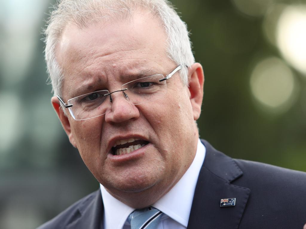 Prime Minister Scott Morrison announced fearful Hong Kong residents will be allowed to stay in Australia. Picture: Brett Costello