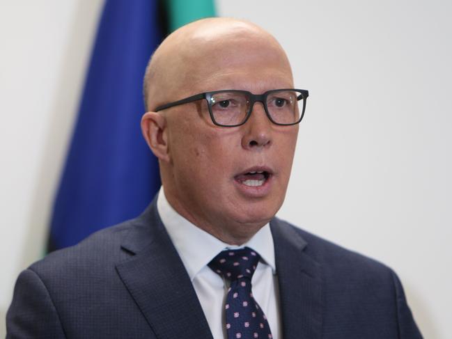 Peter Dutton wants to to strengthen ‘work for the dole’ programs to get more people out of welfare. Picture: Emma Brasier