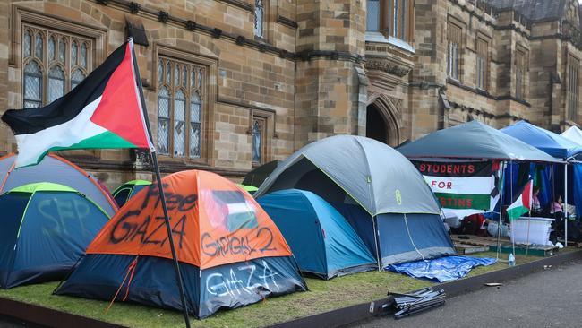 A Sydney University protest in support of Gaza. Picture: NCA NewsWire/Gaye Gerard