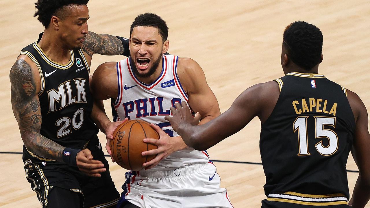 Ben Simmons battled in the NBA playoffs Kevin C. Cox/Getty Images/AFP