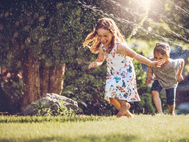 Gardens on less-than-even sites can be far more engaging for children than a flat piece of lawn.