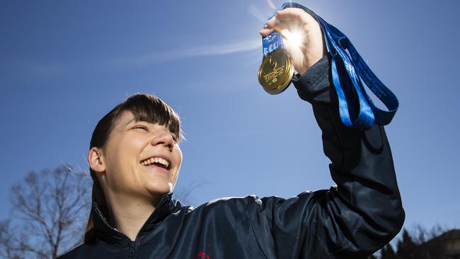 Swimmer Lauren Heggie has become the first Sydney Hills Club athlete chosen to compete at a Special Olympics World Games. Pictures: Justin Sanson