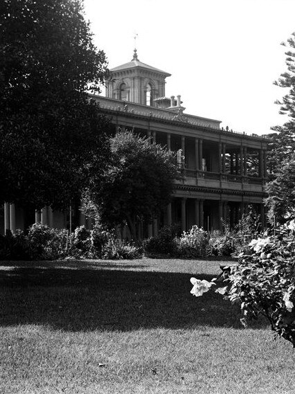 It was used as a school during the last decades it remained standing. Picture: State Library of Victoria.