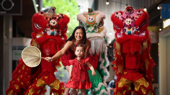 Chinese Lions for will also be on show at QV Melbourne Square. Picture: David Caird