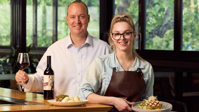 The Strathmore Hotel is participating in its third AEDA voucher program. General manager Tim Riemann is pictured with staffer Lauryn Green. Picture: Matt Loxton