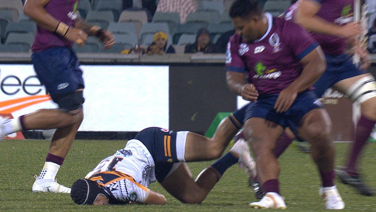 Taniela Tupou High Tackle Video, Reds V Brumbies Highlights, Lukhan ...