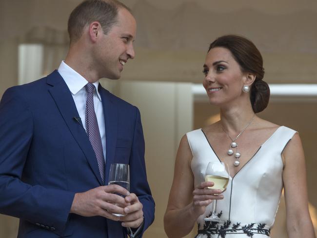 Cheers to that! The royal couple have announced they are expecting their third child. Picture: Julian Simmonds-Pool/Getty Images.